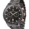 Maserati Tradizione Chronograph Stainless Steel Black Dial Quartz R8873646001 100M Men's Watch