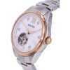 Bulova Classic White Open Heart Dial Automatic 98P170 Women's Watch