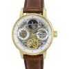 Ingersoll The Jazz Moon Phase Leather Strap Skeleton Gold Dial Automatic I07704 Mens Watch