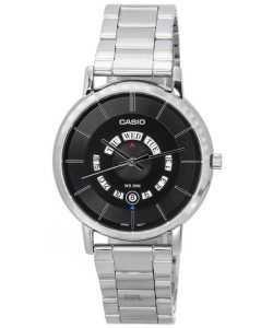 Casio Standard Analog Stainless Steel Black Dial Quartz MTP-B135D-1A MTPB135D-1 Men's Watch