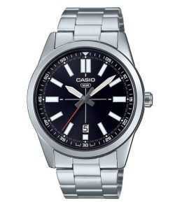 Casio Classic Analog Black Dial MTP-VD02D-1E MTPVD02D-1 Men's Watch
