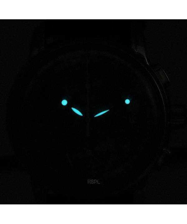 Zeppelin 100 Jahre Chronograph Leather Strap Ice Blue Dial Quartz 86704 Men's Watch