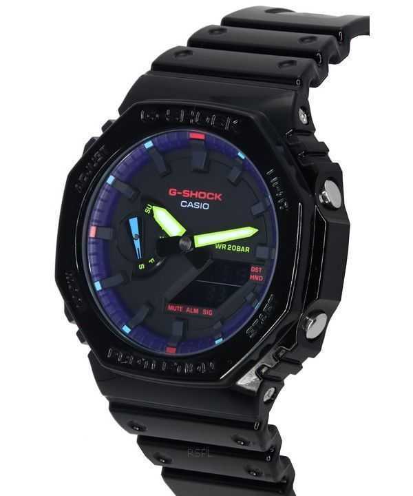Casio G-Shock Quartz Sports GA-2100RGB-1A GA2100RGB-1 Men's Watch