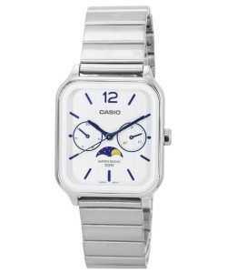 Casio Standard Analog Moon Phase Silver Dial Quartz MTP-M305D-7A Men's Watch