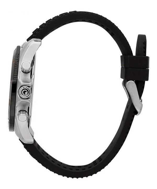 Sector 650 Chronograph Silicone Strap Black Dial Quartz R3271631002 100M Mens Watch