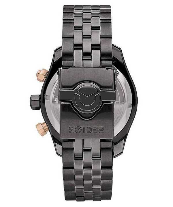 Sector Diving Team Chronograph Black Dial Quartz Divers R3273635003 300M Mens Watch