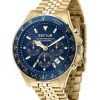Sector 230 Chronograph Gold Tone Stainless Steel Blue Dial Quartz R3273661030 100M Mens Watch