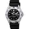 Seiko 5 Sports Rubber Strap Black Dial Automatic SNZB33J2 100M Men's Watch