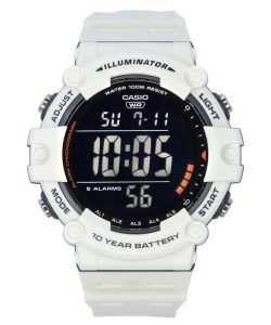 Casio Standard Digital White Resin Strap Quartz AE-1500WH-8B2 100M Men's Watch