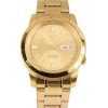 Seiko 5 Gold Tone Stainless Steel Gold Dial 21 Jewels Automatic SNKK20K1 Mens Watch