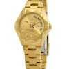 Seiko 5 Sports Gold Tone Stainless Steel Gold Dial 21 Jewels Automatic SNZ450J1 100M Mens Watch