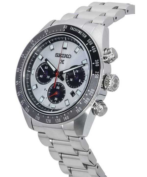 Seiko Prospex Speedtimer Go Large Chronograph Silver Dial Solar SSC911 SSC911P1 SSC911P 100M Men's Watch