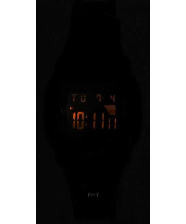 Casio Digital Sports Resin Strap Black Dial Quartz W-201-1B Men's Watch