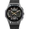 Bulova Curv Chronograph Rubber Strap Grey Dial Quartz 98A162 Mens Watch
