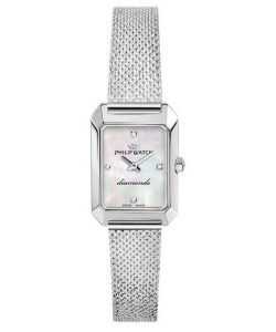 Philip Watch Newport Stainless Steel White Sunray Dial Quartz R8253213501 Womens Watch