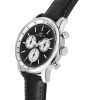 Philip Watch Anniversary Chronograph Leather Strap Black Dial Quartz R8271650002 100M Mens Watch