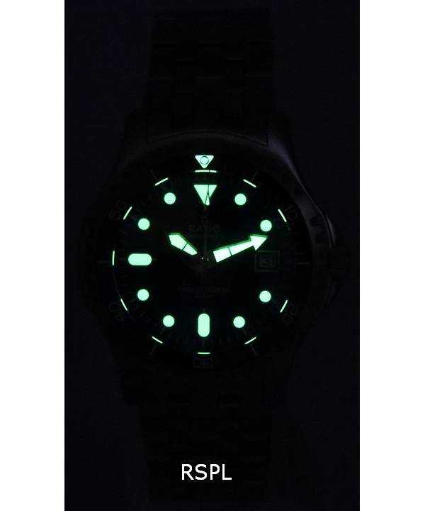 Ratio FreeDiver Professional Sapphire Blue Sunray Dial Quartz RTF007 200M Men's Watch