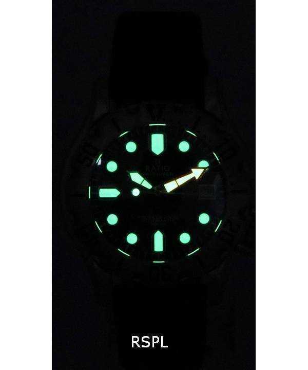 Ratio FreeDiver Professional Sapphire Black Dial Automatic RTF009 500M Men's Watch