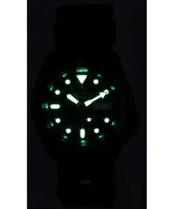 Seiko 5 Sports SKX Street Style Nylon Strap Camouflage Dial Automatic SRPJ37 SRPJ37K1 SRPJ37K 100M Mens Watch
