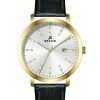 Westar Profile Leather Strap Silver Dial Quartz 50216GPN107 Men's Watch