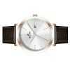 Westar Profile Leather Strap Silver Dial Quartz 50216PPN627 Men's Watch