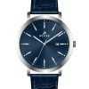 Westar Profile Leather Strap Blue Dial Quartz 50216STN144 Men's Watch