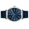 Westar Profile Leather Strap Blue Dial Quartz 50216STN144 Men's Watch
