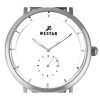 Westar Profile Stainless Steel Mesh White Dial Quartz 50247STN101 Men's Watch