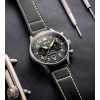 AVI-8 Hawker Hurricane Carey Dual Time Merville Green Dial Quartz AV-4088-02 Mens Watch