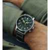 AVI-8 Hawker Hurricane Carey Dual Time Merville Green Dial Quartz AV-4088-02 Mens Watch