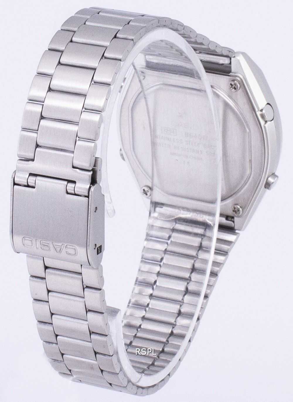 Casio Digital Quartz Stainless Steel Illuminator B640WD-1AVDF B640WD-1AV Mens Watch