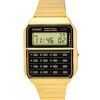 Casio Vintage Digital Calculator Gold Tone Stainless Steel Quartz CA-500WEG-1A Mens Watch