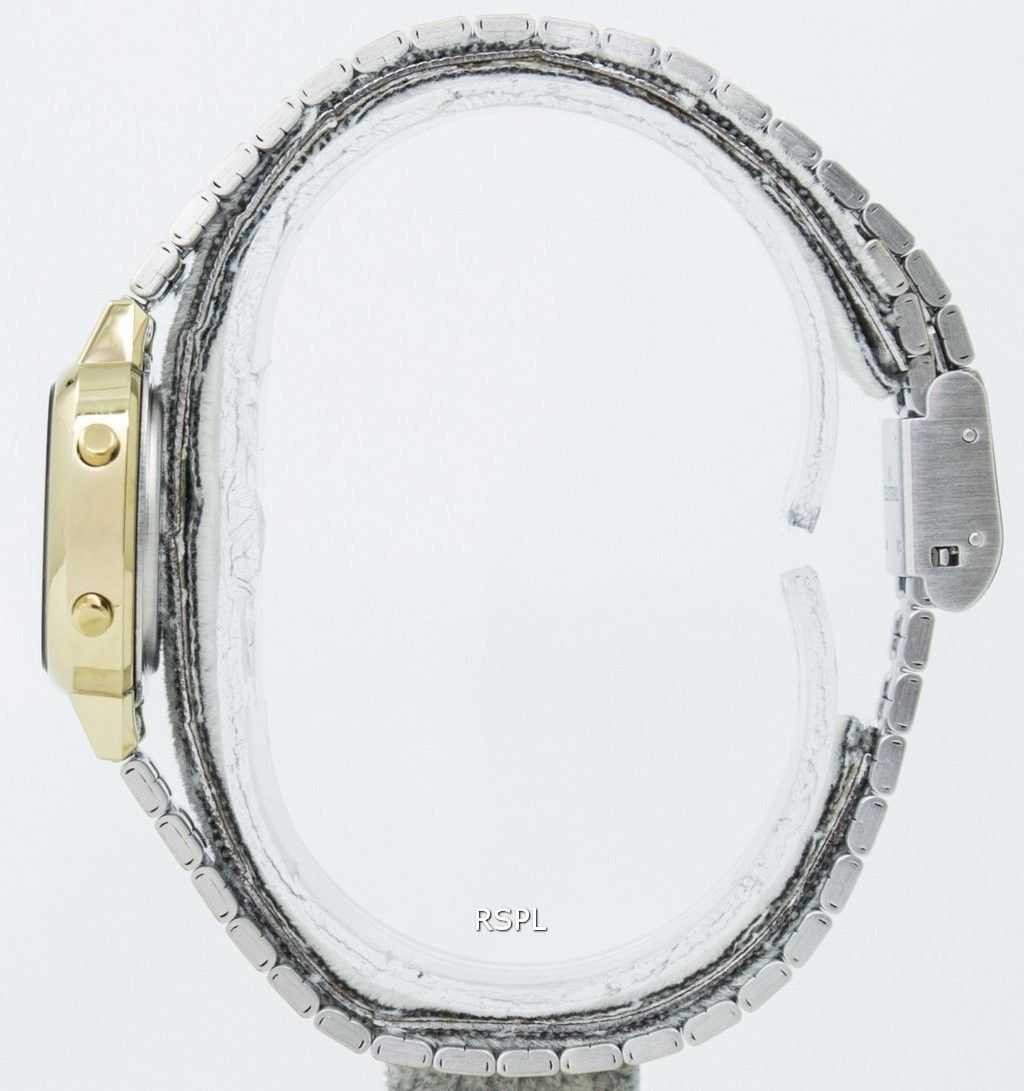 Casio Digital Stainless Steel Alarm Timer LA670WGA-1DF LA670WGA-1 Women's Watch