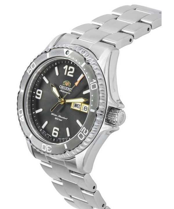 Orient Sports Kamasu Mako III Stainless Steel Grey Dial Automatic Divers RA-AA0819N19B 200M Mens Watch
