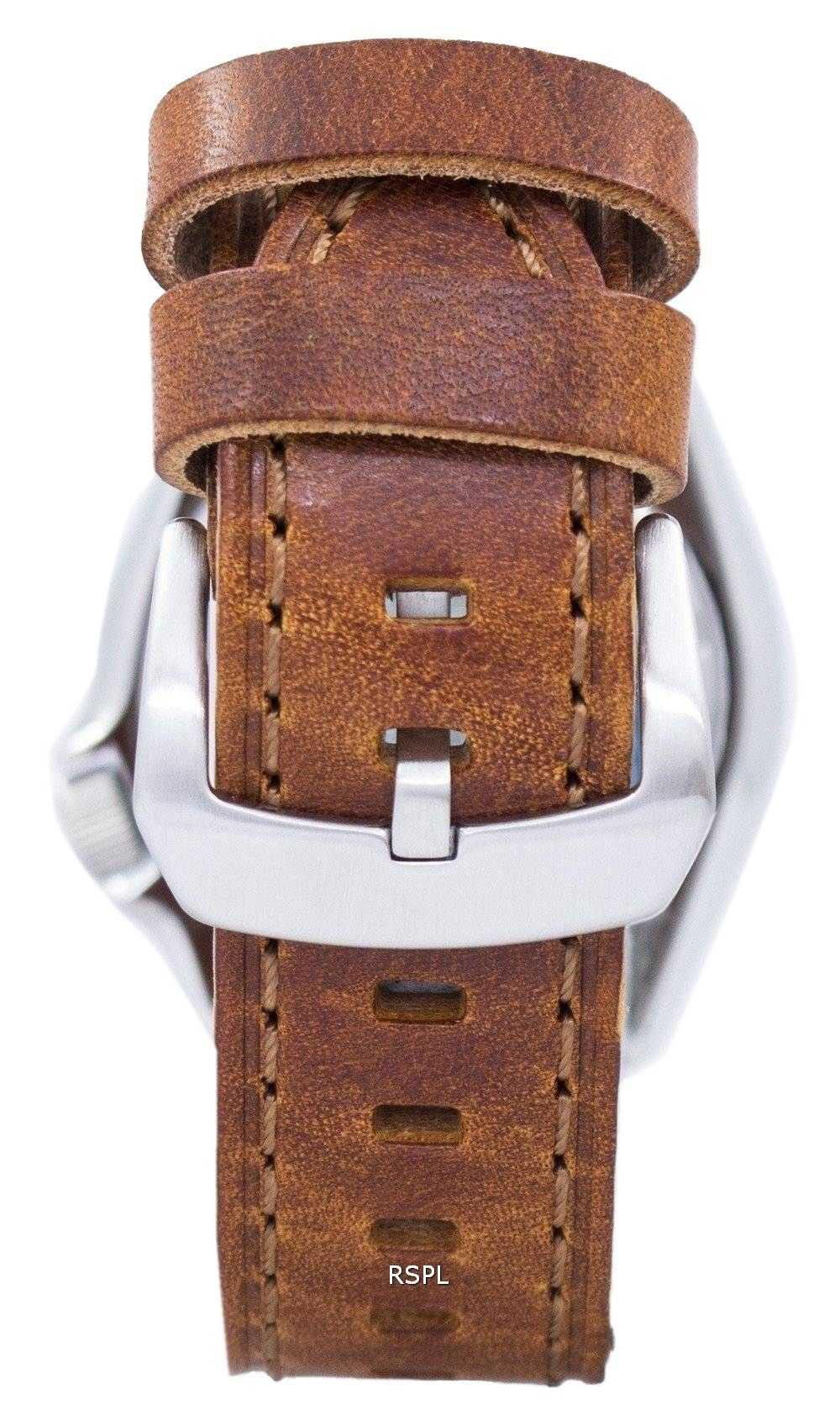 Seiko Automatic Diver's Ratio Brown Leather SKX007J1-LS9 200M Men's Watch