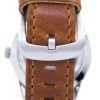 Seiko 5 Sports Military Automatic Japan Made Ratio Brown Leather SNZG07J1-LS9 Men's Watch