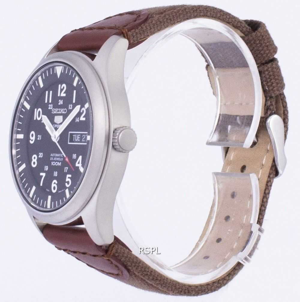 Seiko 5 Sports Automatic Canvas Strap SNZG15K1-NS1 Men's Watch