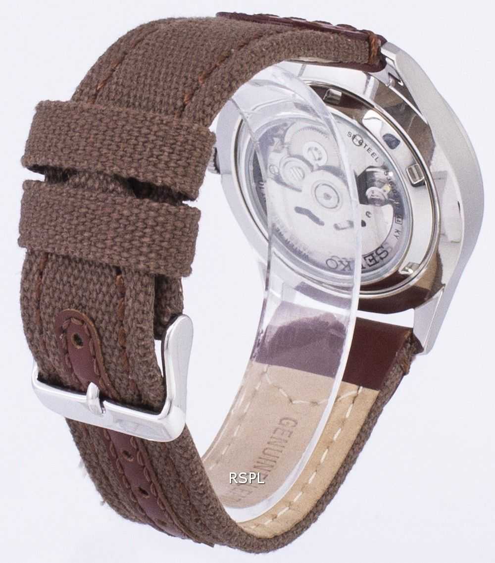 Seiko 5 Sports Automatic Canvas Strap SNZG15K1-NS1 Men's Watch
