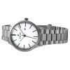 Westar Profile Stainless Steel White Dial Quartz 40182STN407 Womens Watch