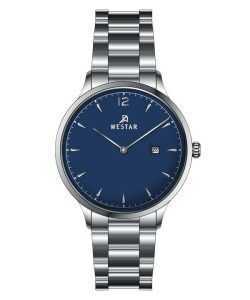 Westar Profile Stainless Steel Blue Dial Quartz 40218STN104 Womens Watch
