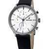 Westar Profile Leather Strap Silver Dial Quartz 50192STN407 Mens Watch