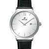 Westar Profile Leather Strap Silver Dial Quartz 50214STN107 Mens Watch