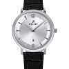 Westar Profile Leather Strap Silver Dial Quartz 50219STN107 Mens Watch