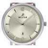 Westar Profile Leather Strap Light Champagne Dial Quartz 50219STN122 Mens Watch