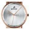 Westar Profile Brown Leather Strap Silver Dial Quartz 50221PPN627 Mens Watch