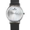 Westar Profile Leather Strap Silver Dial Quartz 50221STN107 Mens Watch