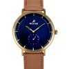 Westar Profile Leather Strap Blue Dial Quartz 50246BZZ184  Mens Watch