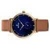 Westar Profile Leather Strap Blue Dial Quartz 50246BZZ184  Mens Watch
