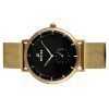 Westar Profile Gold Tone Stainless Steel Black Dial Quartz 50247BZZ103 Mens Watch