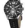 Westar Activ Chronograph Leather Strap Black Dial Quartz 90249SBN103 100M Men's Watch